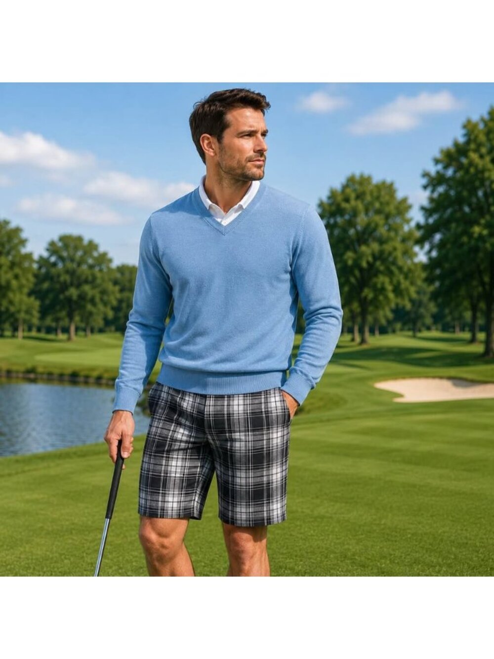 Polo Golf Ralph Lauren Merino Wool V-Neck Sweater – Men’s Large